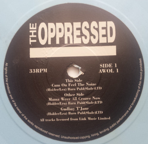 OPPRESSED, THE (ジ・オプレスド)  - The Noise EP (UK 限定ナンバリング入りブルーヴァイナル 7"「廃盤 New」)