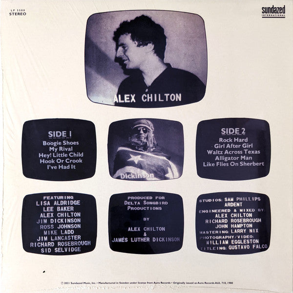 ALEX CHILTON (アレックス・チルトン)  - Like Flies On Sherbert (US 限定復刻再発「ターコイズカラー・ヴァイナル」LP/New)