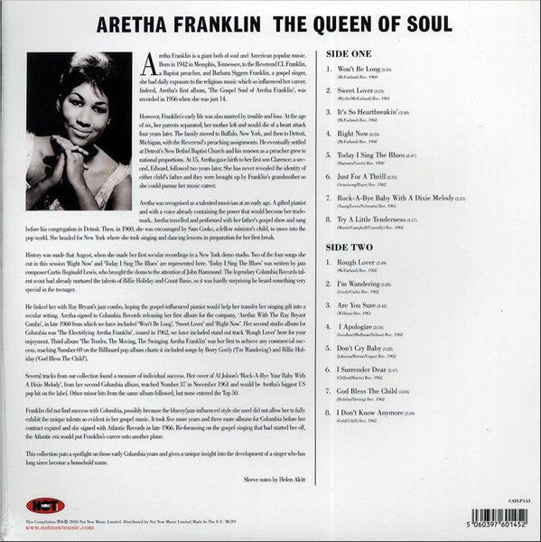 ARETHA FRANKLIN (アレサ・フランクリン)  - The Queen Of Soul (EU Limited 180g LP/New)