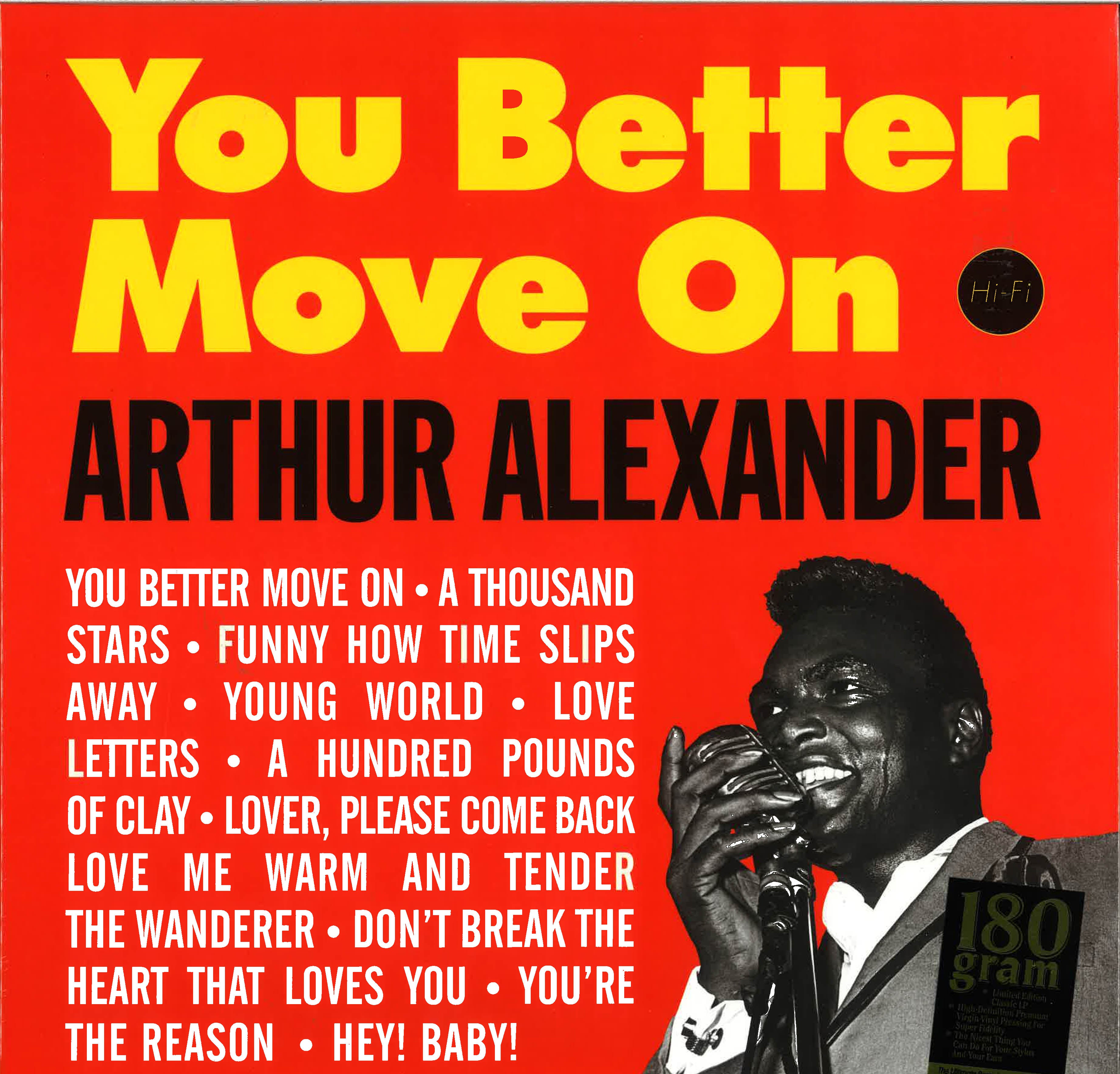 ARTHUR ALEXANDER (アーサー・アレキサンダー)  - You Better Move On (EU Ltd.Reissue 180g LP/New)