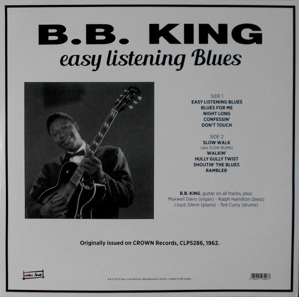 B.B.KING (B.B.キング)  - Easy Listening Blues (EU 500 Ltd.Reissue LP/New)