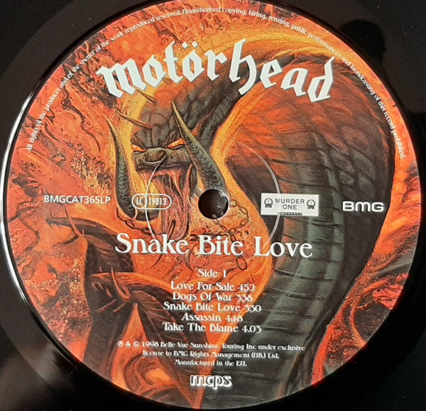 MOTORHEAD (モーターヘッド)  - Snake Bite Love (EU Ltd.Reissue LP/ New)