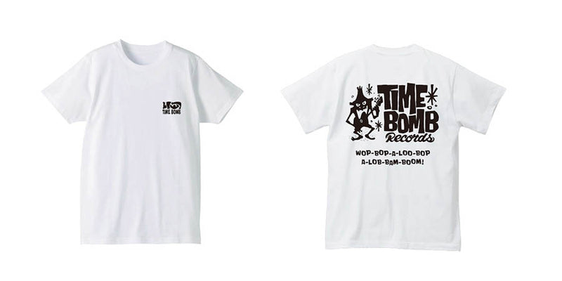 TIMEBOMB RECORDS - Timebomb Records Logo T-Shirt version.02（White）