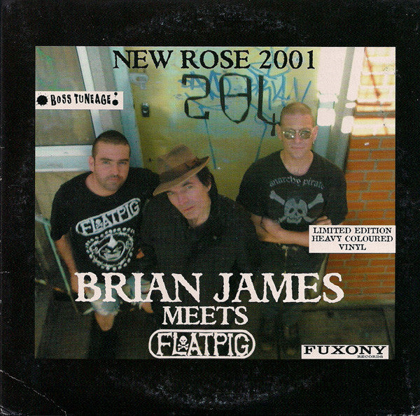 BRIAN JAMES Meets Flatpig (ブライアン・ジェームス・ミーツ・フラットピッグ)  - New Rose 2001 (UK 限定ミントグリーンヴァイナル 7"「廃盤 New」)