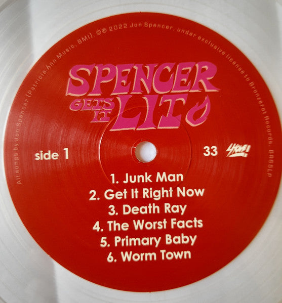JON SPENCER & THE HITMAKERS (ジョン・スペンサー&ザ・ヒットメイカーズ)  - Spencer Gets It Lit (US/EU Limited Clear Vinyl LP/NEW)