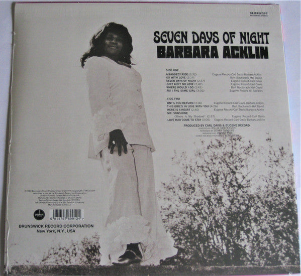 BARBARA ACKLIN (バーバラ・アクリン)  - Seven Days Of Night (UK Ltd.Reissue LP/New)