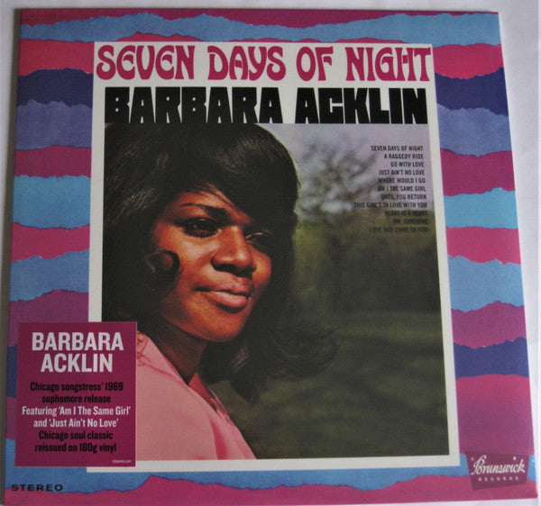 BARBARA ACKLIN (バーバラ・アクリン)  - Seven Days Of Night (UK Ltd.Reissue LP/New)