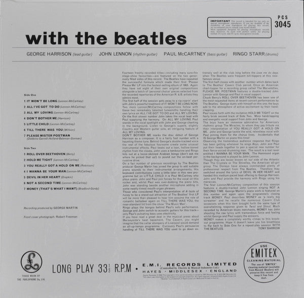 BEATLES (ビートルズ)  - With The Beatles (EU 限定復刻リマスター再発 180g ステレオ LP/New)