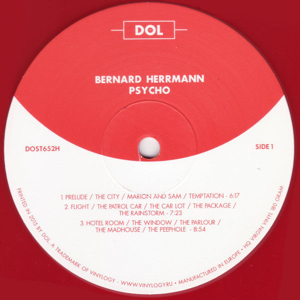 BERNARD HERRMANN  (バーナード・ハーマン)  - (O.S.T.) Psycho (EU Ltd.Reissue Red Vinyl 180g LP/New)