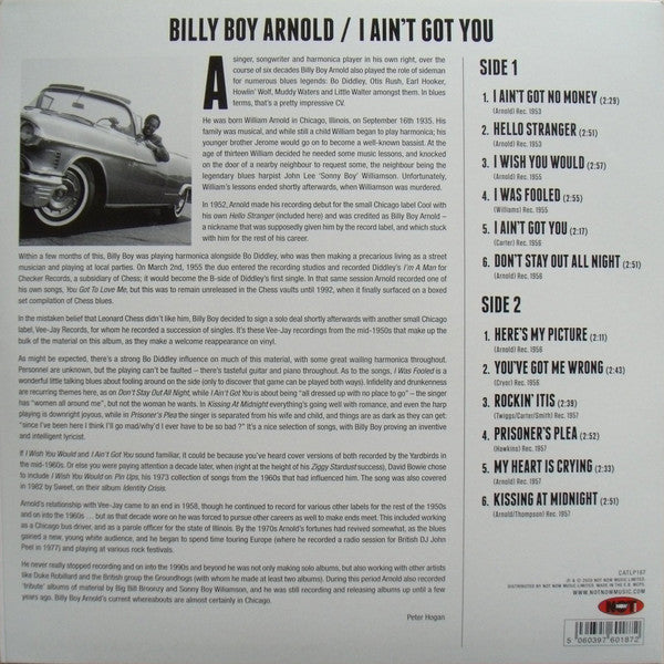BILLY BOY ARNOLD (ビリー・ボーイ・アーノルド)  - I Ain't Got You (EU Limited 180g LP/New)