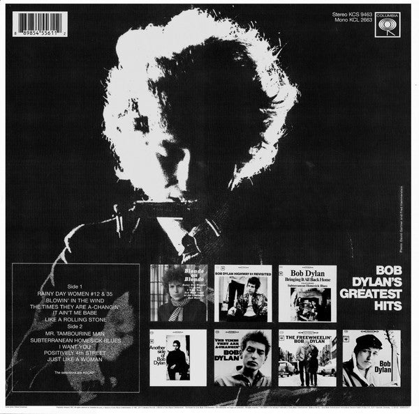 BOB DYLAN   (ボブ・ディラン)  - Greatest Hits (EU Ltd.Reissue 180g Stereo LP/New) 限定重量再発！
