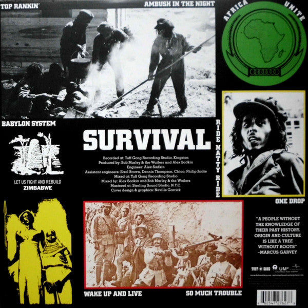 BOB MARLEY & THE WAILERS (ボブ・マーリー & ザ・ウェイラーズ)  - Survival (EU 限定復刻リマスター再発180g LP/ New)