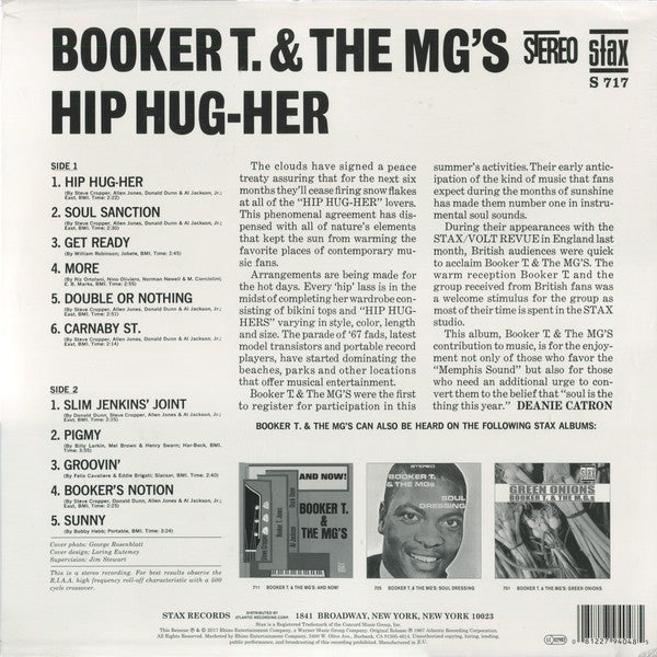 BOOKER T.& THE MG’S (ブッカーT＆MG’S)  - Hip Hug-Her (EU Ltd.Reissue LP/New)