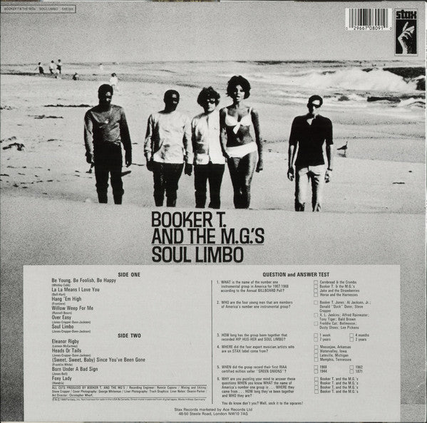 BOOKER T.& THE MG’S (ブッカーT＆MG'S)  - Soul Limbo (UK 限定復刻再発 LP/New)トロピカル・ラテン・SOUL’68年名作7thアルバム