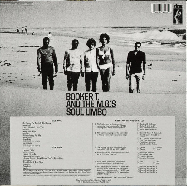 BOOKER T.& THE MG’S (ブッカーT＆MG'S)  - Soul Limbo (UK 限定復刻再発 LP/New)