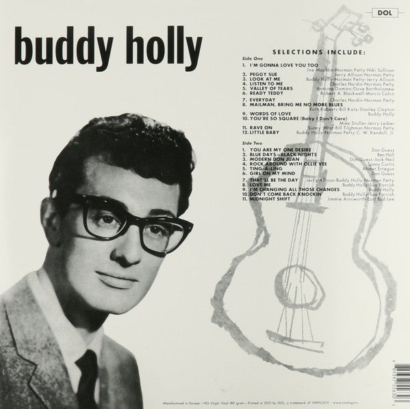 BUDDY HOLLY (バディ・ホリー)  - Buddy (1st+2nd Album) (EU Ltd.Re 180g LP/New)