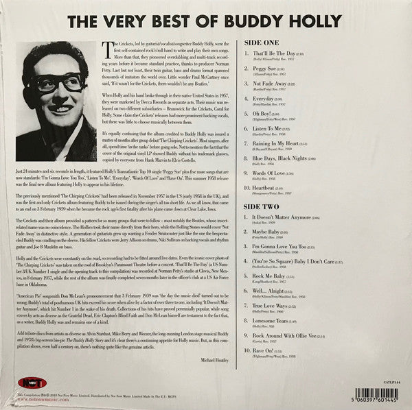 BUDDY HOLLY (バディ・ホリー)  - The Very Best (EU Limited 180g LP/New)