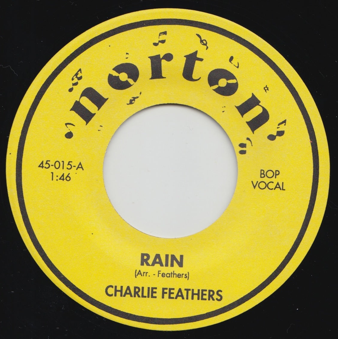 CHARLIE FEATHERS (チャーリー・フェザーズ)  - Rain / Way In The Night (US Ltd.7"/New)