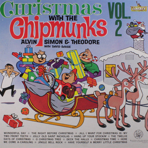CHIPMUNKS (チップマンクス)  - Christmas With The Chipmunks Vol. 2 (US Ltd.Re White VInyl LP/New)