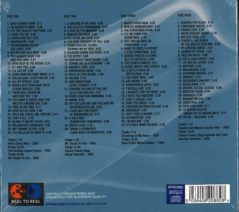 CONNIE FRANCIS (コニー・フランシス)  - Eight Classic Albums  (EU Ltd.Digipak 4xCD/New)