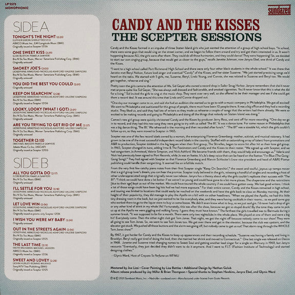 CANDY & THE KISSES (キャンディ＆ ザ・キッシズ)  - The Scepter Sessions (US Ltd.Orange Vinyl Mono LP/New)