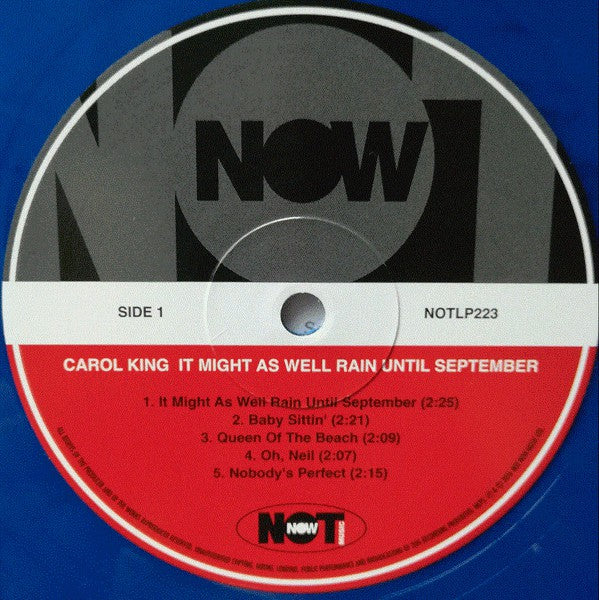 CAROLE KING (キャロル・キング)  - It Might As Well Rain Until September (EU Limited 180g Blue Vinyl LP/New)