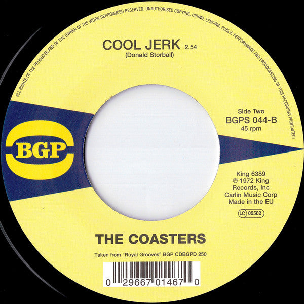 COASTERS (コースターズ)  - Love Potion Number Nine / Cool Jerk (UK Ltd.Reissue 7"/New）