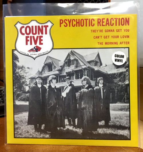 COUNT FIVE (カウント・ファイブ)  - Psychotic Reaction +3 (EU 限定リプロ再発ジャケ付き4曲入り「イエローVINYL」 7"EP/New)