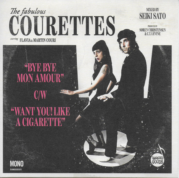 COURETTES (クーレッツ [コーレッツ])  - Bye Bye Mon Amour (UK Ltd.Pink Vinyl 7" /New)