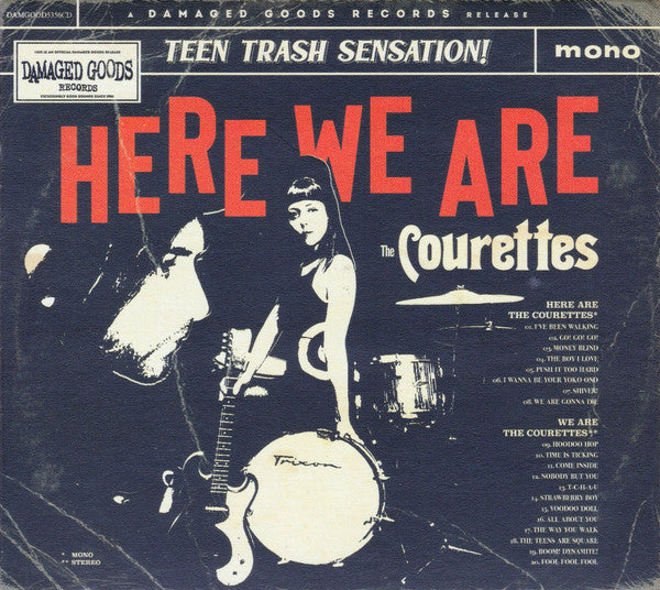 COURETTES (クーレッツ [コーレッツ])  - Here We The Courettes (UK Ltd.Reissue Digipak CD/New) アルバムx2枚合体デジパックCD