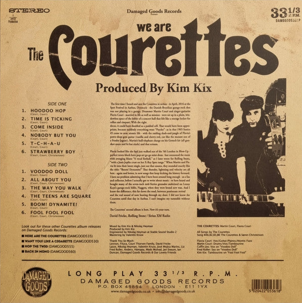 COURETTES (クーレッツ [コーレッツ] )  - We Are The Courettes (UK 限定再発「ブラックVINYL」 LP/New)