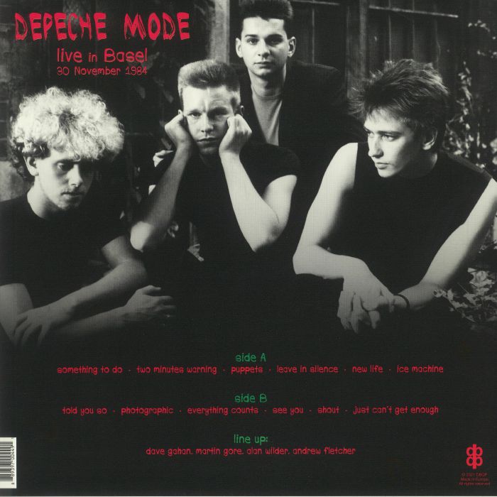DEPECHE MODE (デペッシュ・モード)  - Live In Basel 30 November 1984 (EU 限定リリース LP/NEW)
