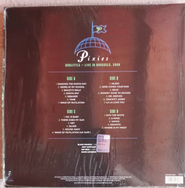 PIXIES (ピクシーズ)  - Doolittle - Live In Brussels, 2009 (UK RSD 2023 限定4,000枚140グラム重量クリアグリーン&ブルーヴァイナル 2xLP/NEW)