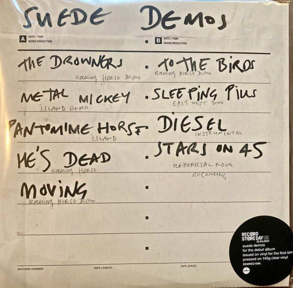 SUEDE (スウェード)  - Suede Demos (EU RSD 2023 限定140グラム重量クリアヴァイナル LP/NEW)