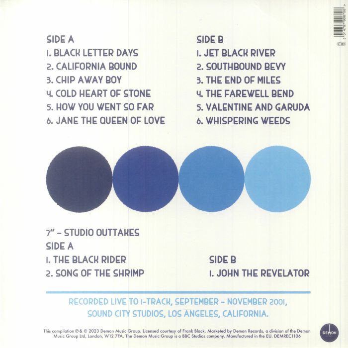 FRANK BLACK AND THE CATHOLICS (フランク・ブラック・アンド・ザ・カソリックス)  - True Blue (EU 限定リリース LP+7インチ/NEW)