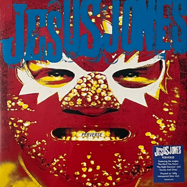 JESUS JONES (ジーザス・ジョーンズ)  - Perverse (EU 限定復刻再発クリアブルーヴァイナル LP/NEW)