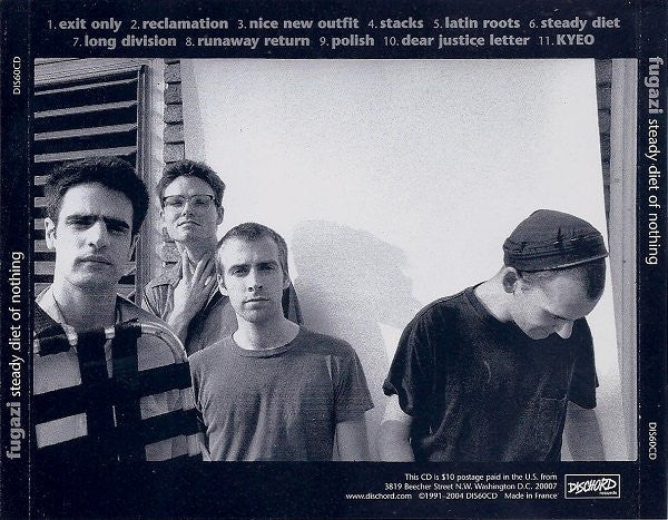 FUGAZI (フガジ)  - Steady Diet Of Nothing (US Reissue CD/New)