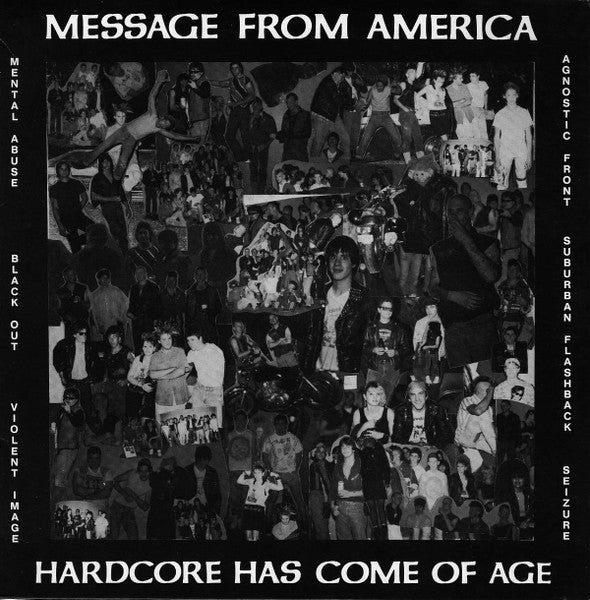 V.A.  (東海岸HCコンピ)  - Message From America - Hardcore Has Come Of Age (US Litd.Blue Vinyl LP「新品 New」)