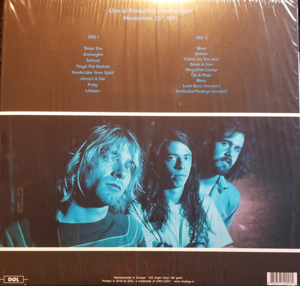 NIRVANA (ニルヴァーナ)  - Live At Paradiso, Amsterdam - November 25th, 1991 (EU 限定180グラム重量ブルーヴァイナル LP/NEW)