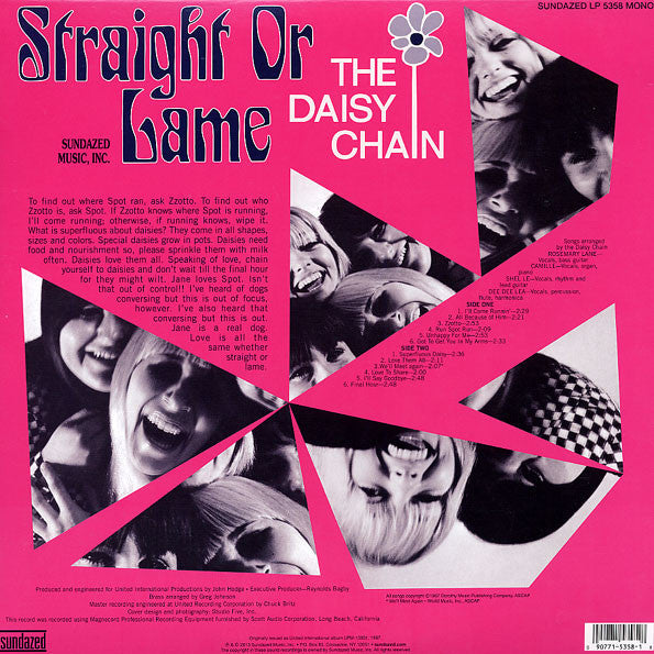 DAISY CHAIN (デイジー・チェーン)  - Straight Or Lame (US Ltd.1,000 Reissue 180g Mono LP/ New)