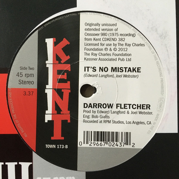 DARROW FLETCHER (ダロウ・フレッチャー)  - (Love Is My) Secret Weapon (UK Ltd.Reissue 7"+CS/New）