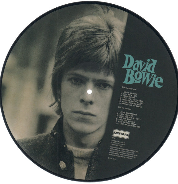 DAVID BOWIE (デヴィッド・ボウイ)  - David Bowie [1st Album] (EU 限定復刻再発「ピクチャーディスク」モノラル LP/New)