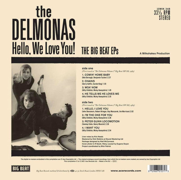 DELMONAS (デルモナス)  - Hello, We Love You!  (UK 限定再発 10" Mini LP/New)