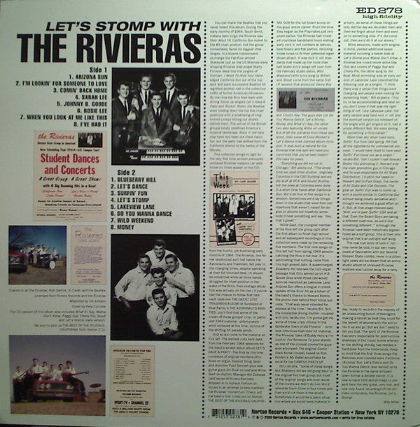 RIVIERAS, THE (ザ・リヴィエラス)  - Let's Stomp With (US Orig. LP / New)