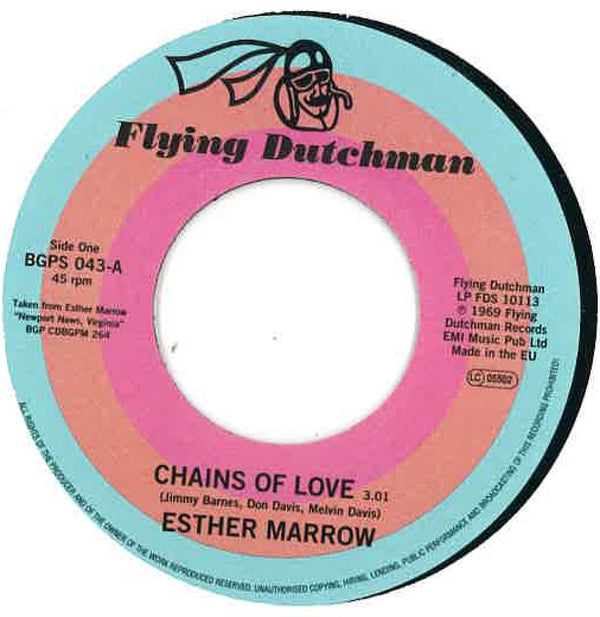 ESTHER MARROW (エスター・マロウ)  - Chains Of Love / Walk Tall (UK Ltd.Reissue 7"/New）