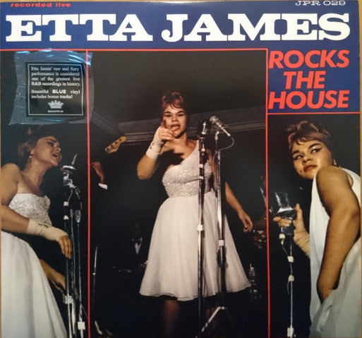 ETTA JAMES (エタ・ジェイムズ) - Rocks The House (US 正規限定復刻再発「ブルーVINYL」 LP/New) ’63年狭ハコ名作ライブ・アルバム