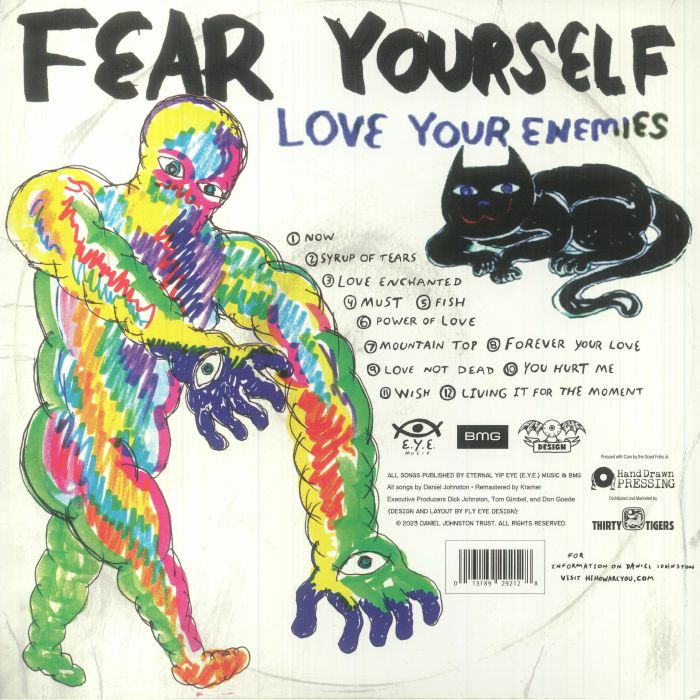 DANIEL JOHNSTON (ダニエル・ジョンストン)  - Fear Yourself (UK 限定復刻再発 LP/NEW)