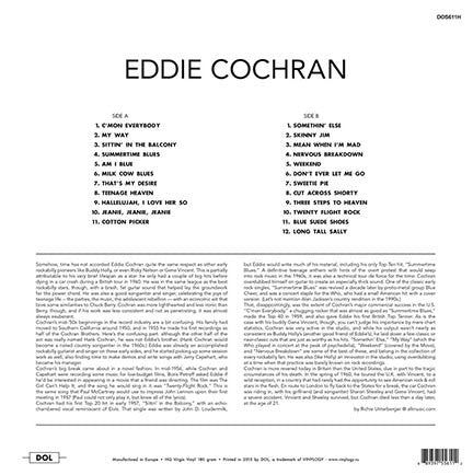 EDDIE COCHRAN (エディ・コクラン)  - Eddie Cochran (EU 限定リリース 180g LP/New) ベスト全23曲