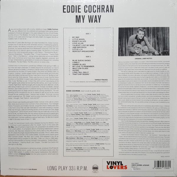 EDDIE COCHRAN (エディ・コクラン)  - My Way (EU Ltd.Reissue 180g LP/New)
