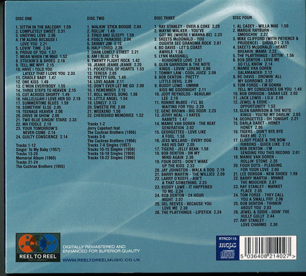 EDDIE COCHRAN (エディ・コクラン)  - Two Classic Albums Plus Singles & Session Tracks (EU Ltd.Digipak 4xCD/New)